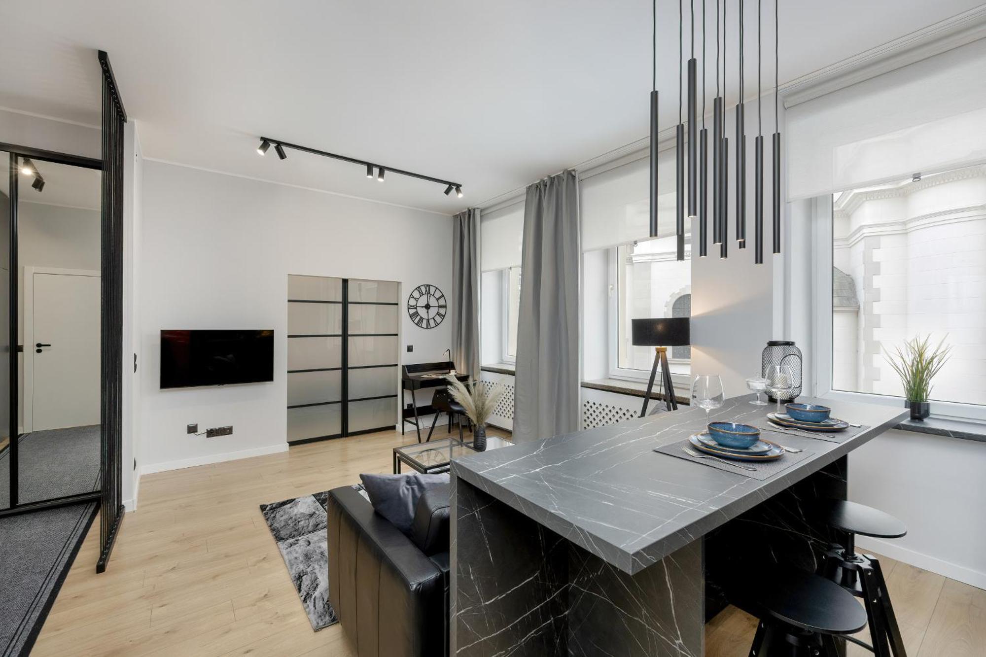 Exclusive Grey And Red Apartment In Warsaw Center By Noclegi Renters Exterior foto