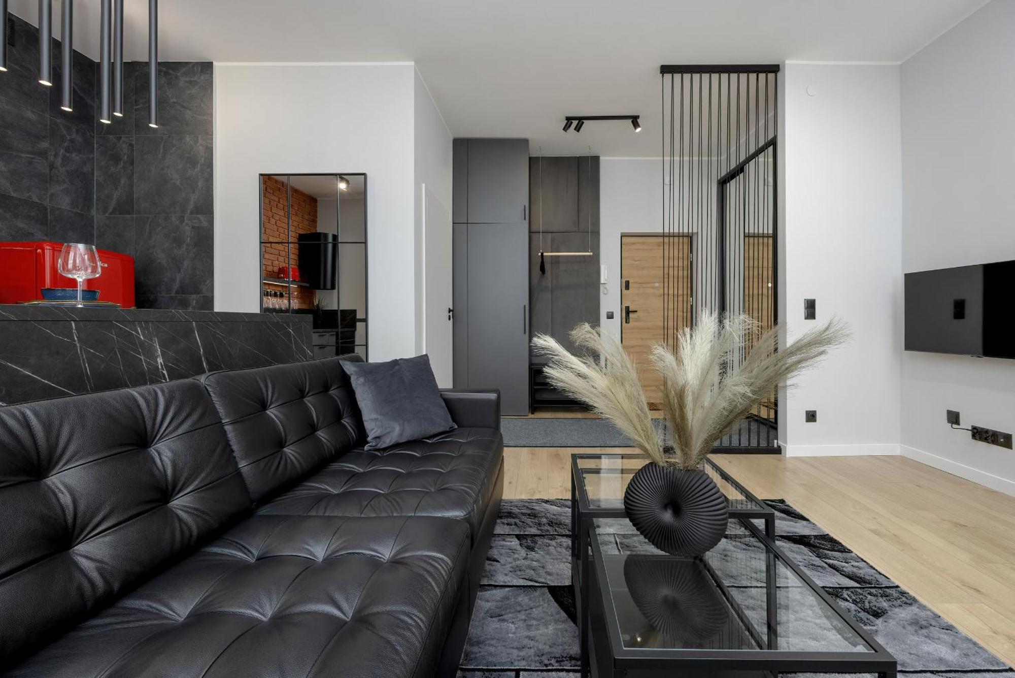 Exclusive Grey And Red Apartment In Warsaw Center By Noclegi Renters Exterior foto